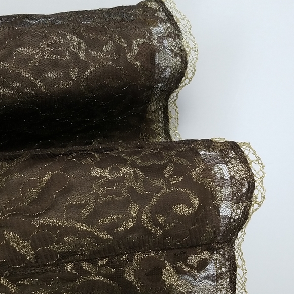 Papell Studio metallic lace skirt size M NWT - Picture 2 of 8